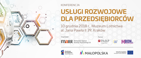 MARR zaprasza przedsiębiorców na bezpłatną konferencję 10.12.2018 w Krakowie "Usługi rozwojowe dla przedsiębiorców"