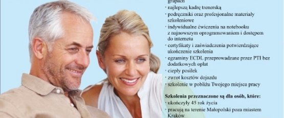 Z komputerem za pan brat – szkolenia dla osób powyżej 45 roku życia