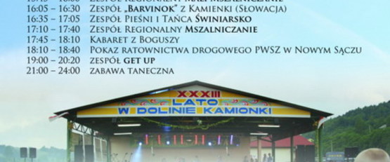 Zapraszamy na Biesiadę u Bartnika i Lato w Dolinie Kamionki